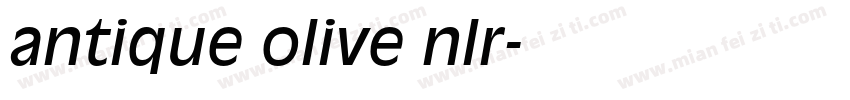 antique olive nlr字体转换